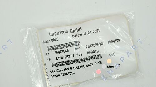 P/N: 19141010 Type: GHE40L 480V