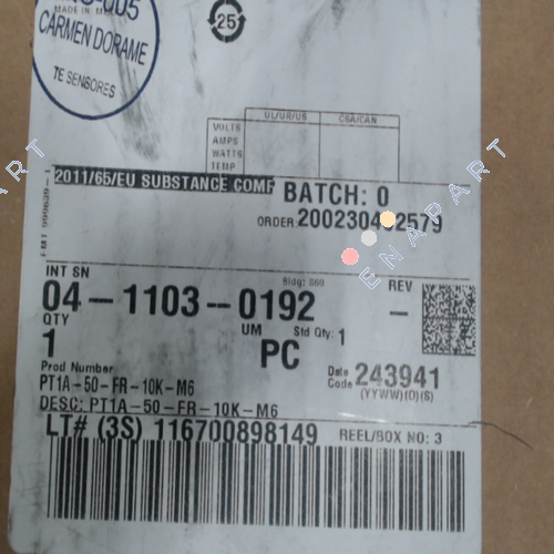 PT1A-50-FR-10K-M6 Sensor acionado por cabo