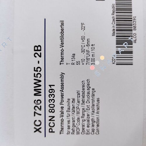 803391 / XC726-MW55-2B topo da válvula