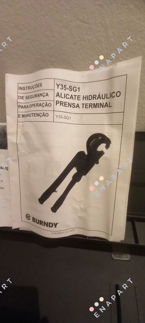 Y35-SG1 ALICATE DE CRIMPAGEM HYDRA TERMINAL COM ESTOJO SEM MATRIZ