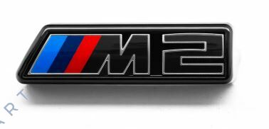 51137907771 Emblema genuíno da grade dianteira BMW G87 M2 LCI em preto brilhante