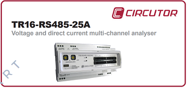 TR16-RS485-25A  Analisador multicanal de tensão e corrente contínua