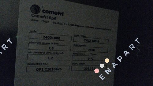 THLZ 400A Ventilador centrífugo de dupla entrada