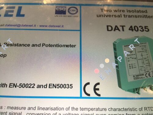 DAT4035 TRANSMISSOR INTELIGENTE ISOLADO PROGRAMÁVEL PARA PC