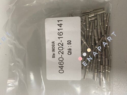 0460-202-16141 Pin Contacts Nickel Crimp 16-20 AWG Power, usinado