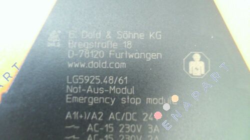 0061919 / LG5925.48/61 AC/DC24V Módulo de parada de emergência