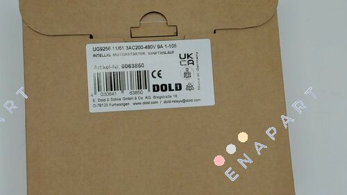 p/n: 0063850, Type: UG9256.11/61 3AC200-480V 9A 1-10S Motor de arranque inteligente