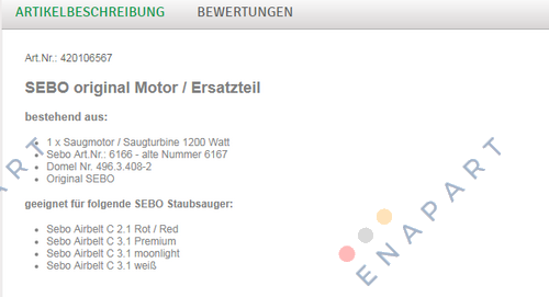 420106567 (496.3.408-2) Motor elétrico