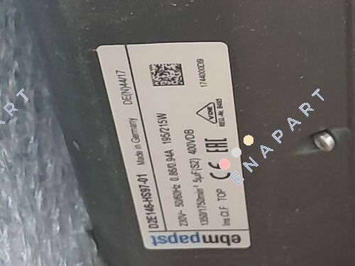 D2E146-HS97-01 ventiladores centrífugos com entrada dupla