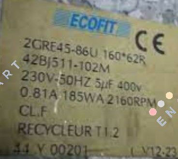2GRE35 160x62R C27-A0p VENTILADOR CENTRÍFUGO