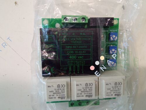 RET-200/00 400V (cod. 00354443) Relé voltímetro trifásico