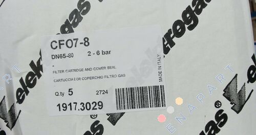 ETGF-FSET7-8 Conjunto de filtros com anel de vedação para filtro de gás