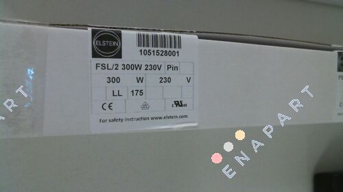 1051528001 / FSL/2 300W 230V emissores infravermelhos