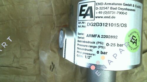 DG2D3121015/OS Válvula acionada por pressão