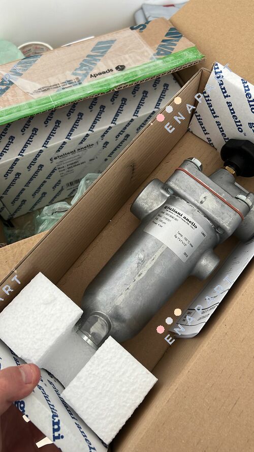 21003/01 filtro autolimpante para diesel e óleo combustível com tampa e tigela de alumínio