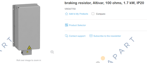 VW3A7750 resistor de frenagem