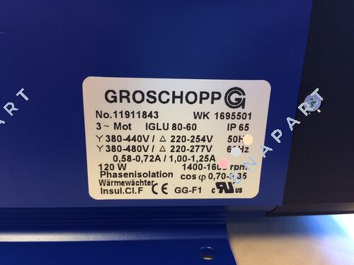 IGLU 80-60 + Typ: Z3 i= 1155:1 motor de engrenagem + engrenagem helicoidal dupla