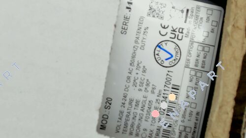 AMK2EH25K Válvula de esfera de latão de 2 vias DN25 + J4C S20