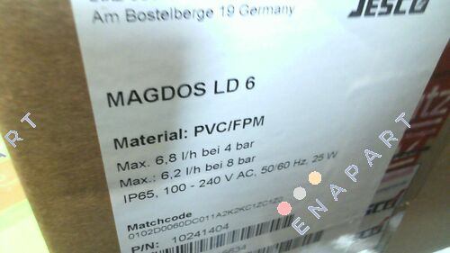 10241404  MAGDOS LD 6 PVC/FPM Bomba dosadora de diafragma solenóide