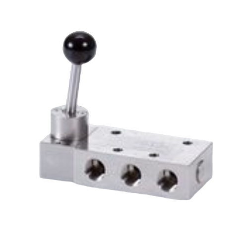HAND LEVER VALVES MADE OF STAINLESS STEEL 1.4404, 3- AND 5-WAY VALVES G1/4", G 1/2", NPT