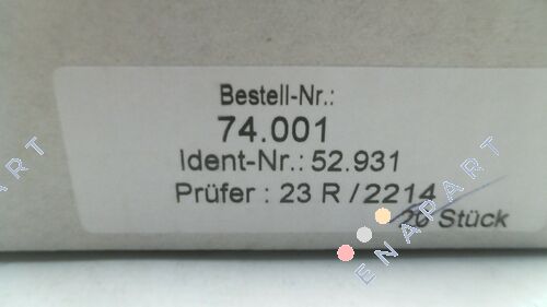 74.001 válvula de assento, operada diretamente