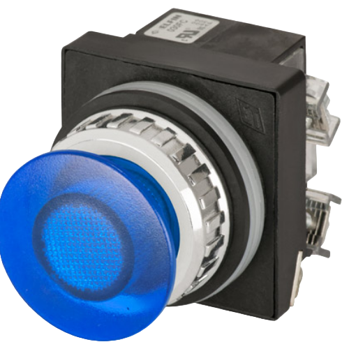 Illuminated mushroom push-buttons Ø 30