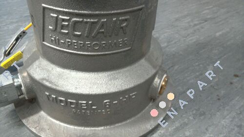 Coppus Jectair  6-HP Movimentadores pneumáticos Venturi de alto desempenho e alta eficiência da COPPUS Jectair HP e Hornet HP
