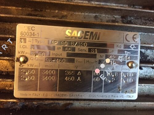 AP 90 B, 320 mm  Bomba Eintauch