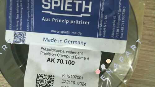 K-12107001 / AK 70.100 Mangas de aperto SPIETH