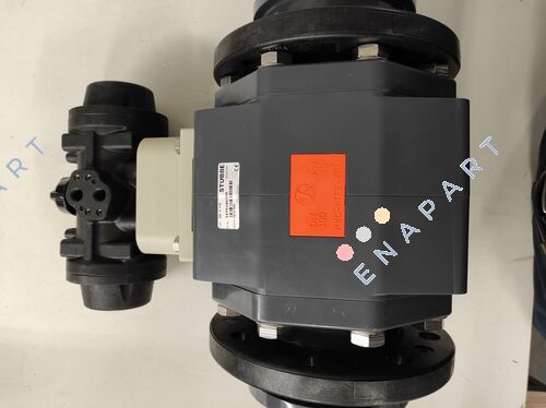1475140300 Válvula de esfera pneumática C 110 em PVC-U | FKM+ | DN100 | Flange PP-ST DIN | DA