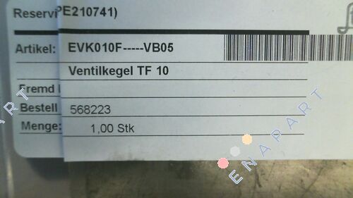 EVK010F-----VB05 Cone de válvula