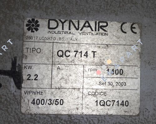 VN-Wall 714 T - 2.2 kW  Ventilador axial