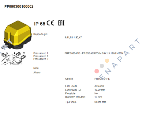 GF4C PF090300100002 Interruptor limite