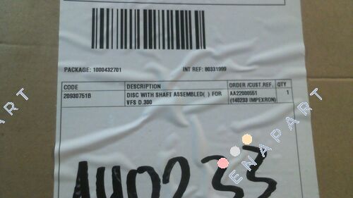 20930751B Placa de aba para versão em ferro fundido VFS flap NW300